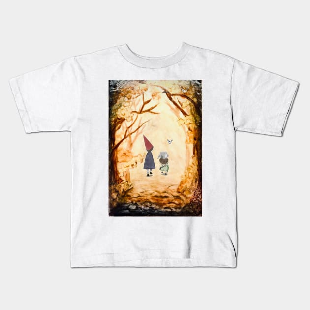 wirt, greg, and beatrice with watercolor background Kids T-Shirt by OddityArts